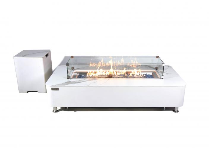 ATHENS Porcelain Top Fire Table